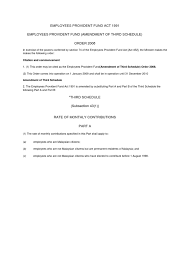 It consists of the exceptions, the basic rules, and other miscellaneous information. Employee Provident Fund Epf Kwsp Epf Act 1991 Amendment Of Third Schedule Guide For 8 Government Politics