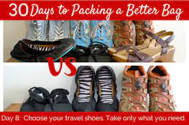 How To Choose Your Travel Shoes How Many Shoes To Pack Her Packing List Traveling By Yourself Her Packing List Travel Outfit