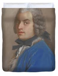 Portret van Graaf Francis Pyle, Jean-Etienne Liotard, 1745 Duvet Cover