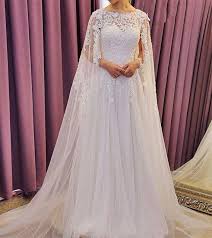 Floral Lace Appliques Sweetheart Floor Length Tulle A Line Cape Wedding Dress Applique Wedding Dress Wedding Dresses Beaded