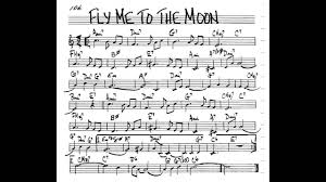 Fly Me To The Moon Play Along Backing Track 3 4 Score C Key Score Violin Guitar Piano