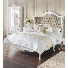 Inspired by the stunning homes of provence, french country design often incorporates ruffles, distressed woodwork, mixed patterns, and both vibrant and subdued hues. White French Bed A Luxury Designer Bed In An Antique French Style