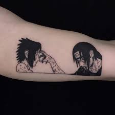 Sasuke And Itachi By Manu At Bonshyo Tattoo In Ourense Spain Tattoos
