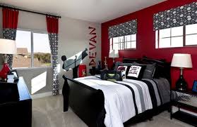 Pin By Christy Mofield On Kid S Room Bedroom Red Red Boys Bedroom Eclectic Bedroom