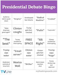 Lift your spirits with funny jokes, trending memes, entertaining gifs, inspiring stories, viral videos, and so much. Presidential Debate Bingo Cards To Print And Play Clinton Vs Trump 2016 Tvline