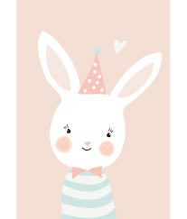 Kunstdruck Bild Fraulein Hase Etsy Kinderkunst Baby Drucke Kinder Zimmer