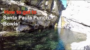 The trail will take you through ferndale ranch, just keep going straight and the trail will end once you see a fenced gate, with several oil pumps inside. How To Get To The Santa Paula Punch Bowls Youtube