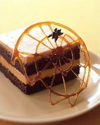 Caramelized Cobwebs And Licorice Spiders Recipe Harvest Halloween Caramel Buttercream Cake Caramel