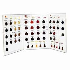 synthetic fiber hair color chart sheet 58 colors mixed