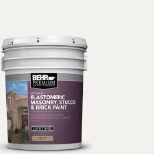 Behr Premium 5 Gal Ms 39 Crystal White Elastomeric Masonry Stucco And Brick Exterior Paint