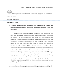 Doc Metodologi Ilmu Politik Agus Maarif Academia Edu