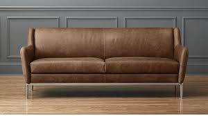 Alfred Distressed Brown Leather Sofa Reviews Cognac Leather Sofa Leather Living Room Furniture Brown Leather Sofa Bed