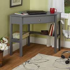 Desks with hutch as well. Ten Space Saving Desks That Work Great In Small Living Spaces Living In A Shoebox Corner Writing Desk Small Corner Desk Corner Computer Desk