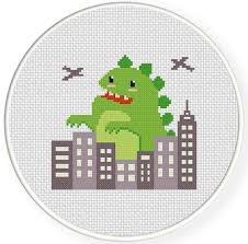 Cross stitch patterns for the whole family designed by connie barwick. Cute Zilla Cross Stitch Pattern Daily Cross Stitch