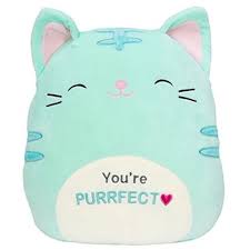 Squishmallow Kellytoy 2021 Valentine 12 Jules The Cat Plush Doll Super Soft Walmart Com Walmart Com Each valentine's squishmallow features a special embroidered message specifically tailored to their personality, such as jules the tabby cat with a you're purrfect message, baron the brown bear with a beary special message, rey the blue shark with a you're jawsome message. squishmallow kellytoy 2021 valentine 12 jules the cat plush doll super soft