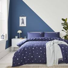 Storing phones and other devices outside of the bedroom, and especially away from the mattress, may be a difficult transition for some kids, but it can have a big impact on nighttime blue light exposure. Organic Navy With White Scattered Stars Cotton Duvet Set Childrens Duvet Kids Duvets