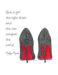 Watercolor Louboutin Shoes Fashion Illustration Give A Girl The Right Shoes Inspirational Print R Red Louboutin Heels Quotes Fashion Quotes