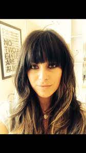 Comb the rest of your front view hair straight either towards the right or left side of the head. Long Bob With Fringe Dark Hair Novocom Top