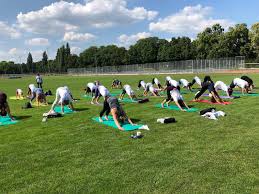 International yoga day celebrates yoga, an ancient physical, mental and spiritual practice. International Yoga Day 2019 Hannover Germany Indian Association Hannover