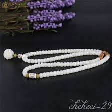 White Bodhi 108 Mala Beads Bracelet Necklace Lotus Elastic  Meditation6*8&8*10MM | eBay
