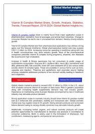 B lifestyle complex, cuartero highway diversion . Vitamin B Complex Market Update Analysis Forecast 2016 2024