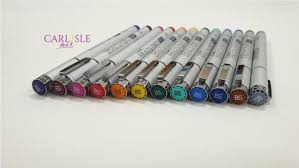 Линер copic multiliner sp доступен в толщинах от 0,03 мм до 0,7 мм. Copic Multiliner Sp Brush Pens Coloured Set Of 12