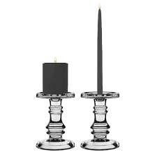 59 10% coupon applied at checkout save 10% with coupon Set Of 6 Classic Glass Taper Pillar Candlesticks 6 25 Inch