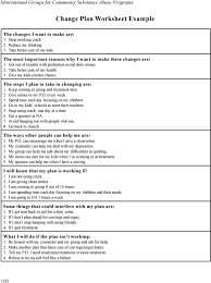 Addiction recovery continues to evolve as new information becomes available. Change Plan Worksheet Pdf Free Download