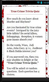 But, if you guessed that they weigh the same, you're wrong. True Crime Trivia Quiz Amazon Com Appstore For Android