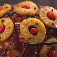 How To Bake A Beautiful Old Fashioned Ham For Christmas Recipe Baked Ham With Pineapple Baked Ham Ham Recipes Baked