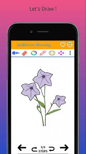 Glue the four pieces of paper. How To Draw Flowers Step By Step Easy Drawing For Android Apk Download