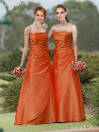 Bridesmaid Color Gorgeous Burnt Orange Orange Bridesmaid Dresses Taffeta Bridesmaid Dress Peach Color Bridesmaid Dresses