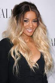 Hair, beauty and style portal for black women. Ciara Inspired Black Ombre With A Quick Fade To Blonde Remy Etsy Front Lace Wigs Human Hair Hair Styles Two Toned Hair