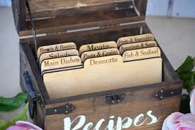 Set Of 9 Wooden Recipe Card Dividers Recipe Card Boxes Recipe Cards Monogrammed Recipe Box