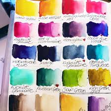 The Daniel Smith Colours That Feature In The New Danielle Donaldson Dot Card Palette Yay It Has My All Time Favour Artist Palette Watercolor Palette Moon Glow