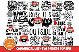 Download Baby It S Cold Outside Svg Bundle Winter Svg Christmas Svg 1001349 Cut Files Design Bundles