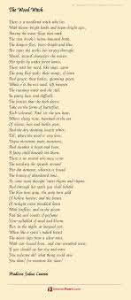 Poem read on a good witch : The Wood Witch Poem By Madison Julius Cawein