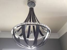 Elegant Luxurious Crystals With Wrought Iron Ceiling Lamp Lbx Lighting Modern Crystal Chandelier Crystal Chandelier Ceiling Lamp