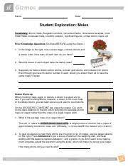 Comments and help with student exploration circuits answer key pdf. Kami Export Hannah King Moles Gizmo Handout Pdf Name Date Student Exploration Moles Vocabulary Atomic Mass Avogadro Constant Conversion Factor Course Hero