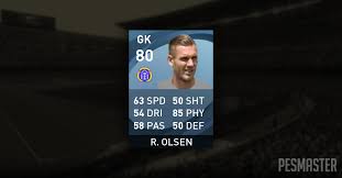 The premier league player, who is on loan to the club, was said to have been. Robin Olsen Pes 2021 Stats