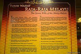 Umat melayu di alaf baru. 7 Wasiat Raja Raja Melayu Dalam Perlembagaan Malaysia Sentiasa Panas