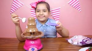 لعبة نافورة الشوكلاتة الحقيقية للأطفال العاب طبخ بنات Chocolate Fountain Youtube
