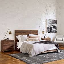 Reclaimed Wood Iron Base Bed Modern Rustic Bedrooms Rustic Bedroom Furniture Rustic Bedroom Decor