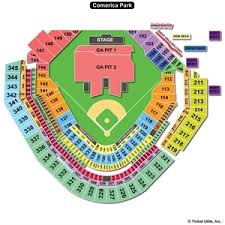 77 Methodical Comerica Park Seating Chart 2019