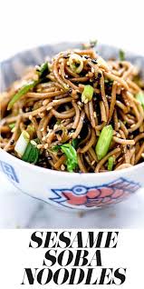 Healthy ramen noodles with shrimp fun love and cooking. Sesame Soba Noodles This Japanese Sesame Soba Noodles Recipe Makes A Simple Asian Side Dish Or Easy Main Asian Side Dishes Healthy Noodle Recipes Soba Noodles