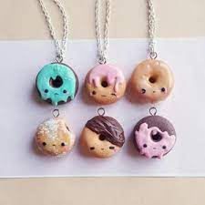 Panda Donut Necklace Food Necklace Miniature Food Jewelry Doughnut Pendant Panda Necklace Kawaii Necklace Pastel Necklace Animal Charm Polymer Clay Creations Polymer Clay Crafts Cute Polymer Clay