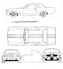 Ford Mustang 1965 Blueprint Download Free Blueprint For 3d Ford Mustang 1965 Ford Mustang Concept Cars Vintage