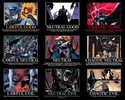 Batman Alignment Chart Batman Superhero Chaotic Neutral