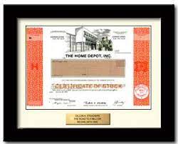 Buy Home Depot Stock Gift In 2 Minutes 1 In Single Shares Of Stock Stock Gifts Gifts For Wedding Party Real Estate Closing Gifts