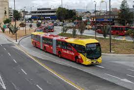Colombia is a transcontinental country largely situated in the northwest of south america, with territories in central america.colombia shares a border to the northwest with panama, to the east with venezuela and brazil and to the south with ecuador and peru. Bogota S Transmilenio Extra High Capacity Bi Articulated Bus Bus Colombia Transportation